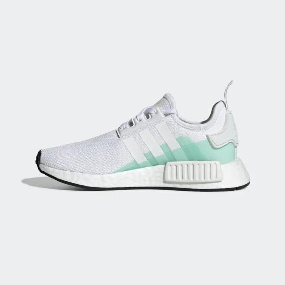 Adidas Originals Unisex Kids White Mint NMD_R1 Fashion Sneakers Size 5 EE6679 - Picture 5 of 5
